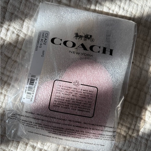 Coach Powder Pink Bag charm - Picture 2 of 2